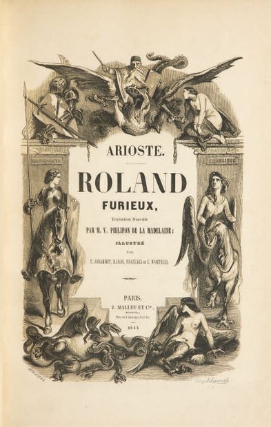 ARIOSTE Roland furieux, new translation in prose by M. V. Philipon

de la Madelaine.

Paris,...