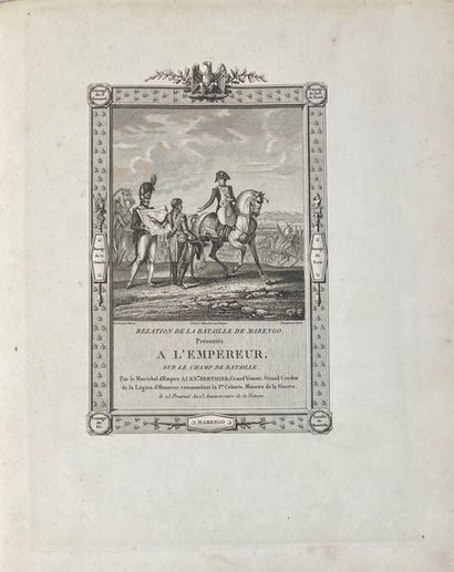 null BERTHIER. Général Alexandre.

Relation de la Bataille de Marengo gagnée le 25...