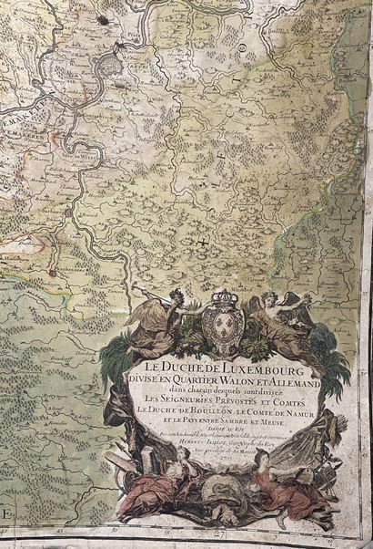 null JAILLOT (Hubert). The Duchy of Luxembourg divided into Walon and German quarters,...