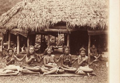 KERRY, Thomas ANDREW et autres Types et scènes de la vie quotidienne, Samoa 1880-1890...