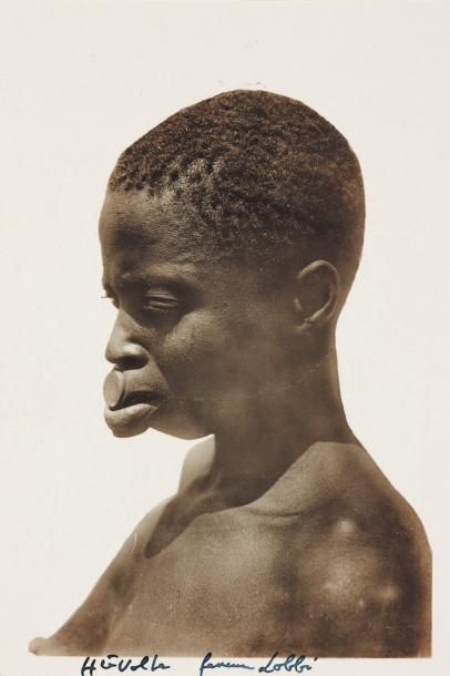 Gabriel LERAT Portraits d'africains Vers 1940 22 tirages argentiques sur dos carte...