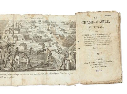 null [CHAMP D'ASILE]. Réunion de deux ouvrages sur la colonie du Champ d'Asile. 1819-1820....
