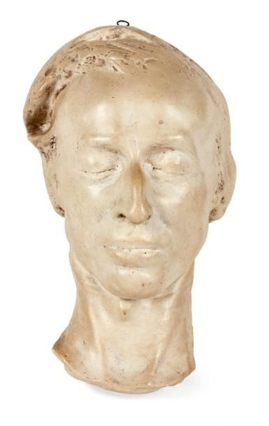 null [SAND George, CHOPIN Frédéric]. Masque mortuaire de Frédéric Chopin; plâtre...