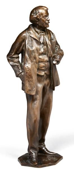 Théodore Louis Auguste Rivière (1857- 1912) Nadar Bronze A. Bingen & F. Costenoble...
