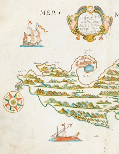 null [PORTULAN]. Atlas manuscrit. Marseille, Honoré Boyer, 1648. Atlas grand in-folio...