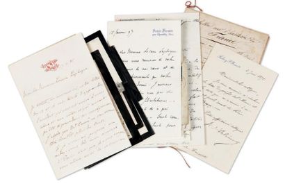 Orléans Famille d' 9 Lettres (la plupart autographes signées) et un manuscrit, 1861-...