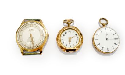Lot de montres comprenant deux montres de...