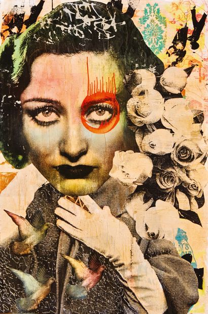 DAIN Send me flowers when I am still alive, 2010
Mixed media on wood.
Signed, dated...