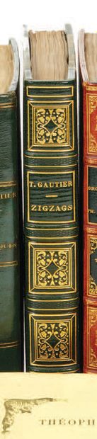 Théophile GAUTIER. Zigzags. Paris, Victor Magen, 1845.
In-8 de (2) ff., 350 pp. mal...