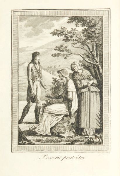 Charles NODIER. Les Proscrits. Paris, chez Lepetit et Gérard, an X - 1802.
In-12...