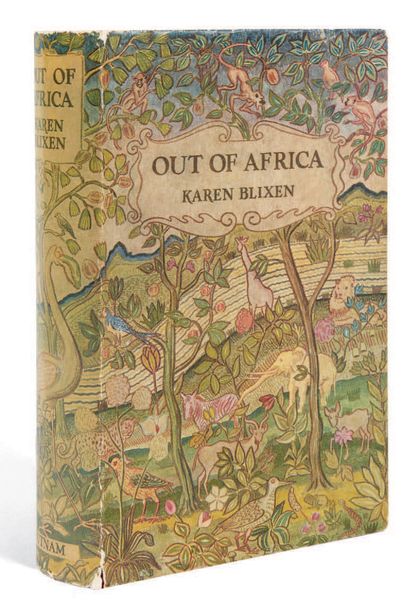 BLIXEN, Karen. Out of Africa. London, Putman, [1937].
In-8 [214 x 140] of ix, 416...