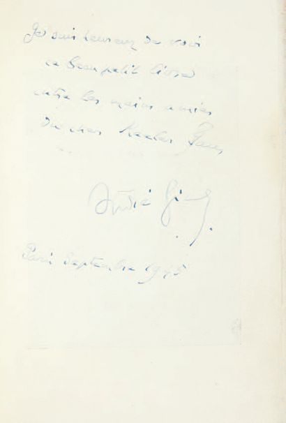 GIDE, André. Morceaux choisis. Paris, Éditions de la Nouvelle Revue Française, 1921.
In-16...