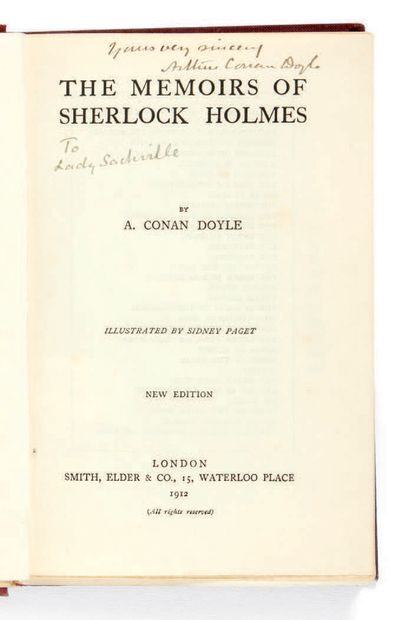 DOYLE, Arthur Conan. The Memoirs of Sherlock Holmes. New edition. Londres, Smith,...