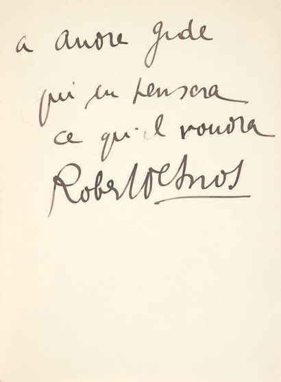 DESNOS, Robert. Freedom or Love! Paris, Éditions du Sagittaire, Simon Kra , [1927].
In-16...