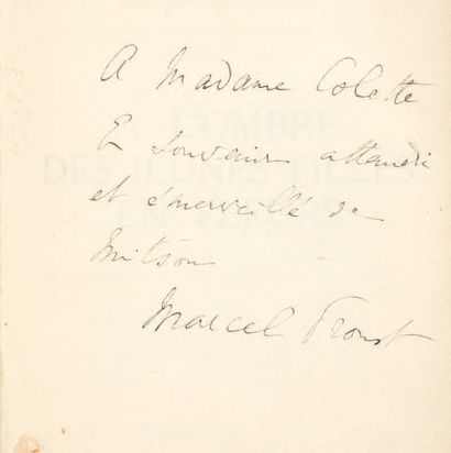 PROUST, Marcel. À l'ombre des jeunes filles en fleurs. Paris, Éditions de la Nouvelle...