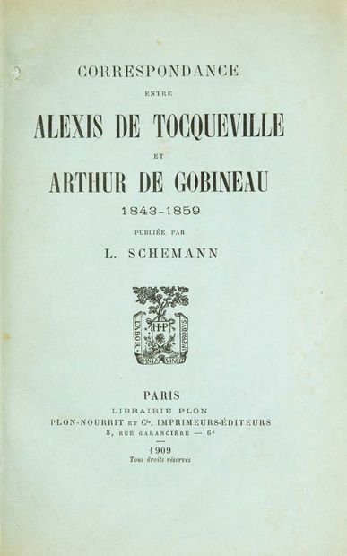 Arthur de GOBINEAU (1816 – 1882) [Correspondance]. Réunion de onze ouvrages, comprenant...