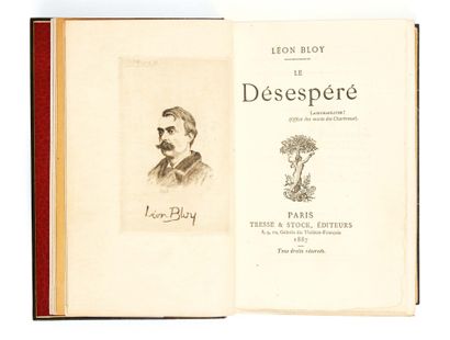 Léon BLOY (1846 – 1917) Le désespéré.
Paris, Tresse et Stock, 1887.
In-18 de VIII,...