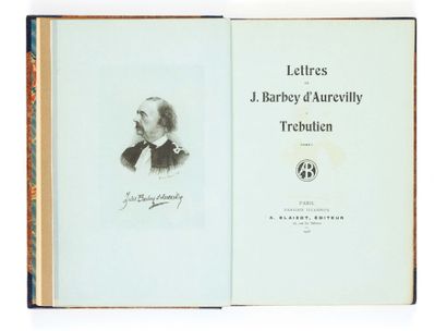 Jules BARBEY d’AUREVILLY (1808 – 1910) Lettres à trébutien.
Paris, Blaizot, 1908.
Deux...