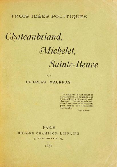 Charles MAURRAS (1868 – 1952)