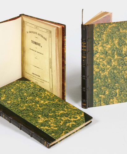Arthur de GOBINEAU (1816 – 1882) Ternove. Bruxelles, Tarride, 1848. Trois volumes...