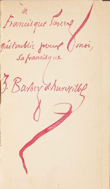 Jules BARBEY d’AUREVILLY (1808 – 1904) Une page d'histoire (1603).
Paris, Lemerre,...