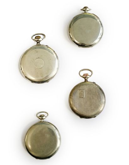null IWC Vers 1900

Lot composé d'un ensemble de 4 montres en acier ou argent, cadran...