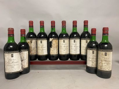10 bouteilles Château LA MONGIE - Bordeaux...