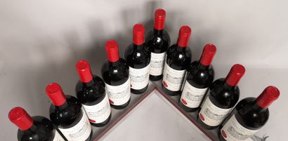 null 10 bouteilles Château ROUAT PETIT POUJEAUX - Moulis 1993 Etiquettes légèrement...