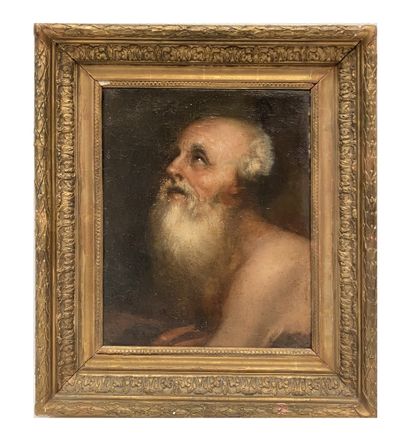 null Italien XIXe siècle 

Homme barbu 

Huile sur toile 

H_41cm L_33 cm.