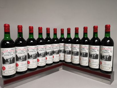 12 bouteilles CLOS RENE - Pomerol 1978 En...