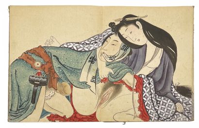 JAPON - ÉPOQUE EDO (1603 - 1868), XIXe SIÈCLE D'après Kitagawa Utamaro (1753?-1806) :
