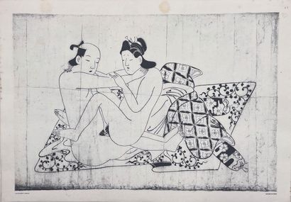 PONCETTON (FRANÇOIS). Japanese erotica.
A collection of prints from the 15th to the...