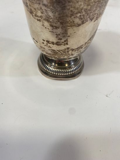 null Metal goblet (sunken base). H_11 cm D_8,3 cm