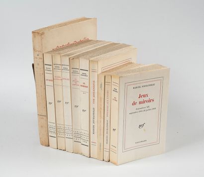 null JOUHANDEAU (Marcel). Set. 10 vol. stapled, various sizes. Original editions....