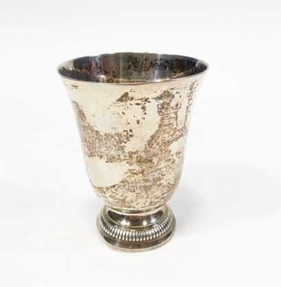 null Metal goblet (sunken base). H_11 cm D_8,3 cm