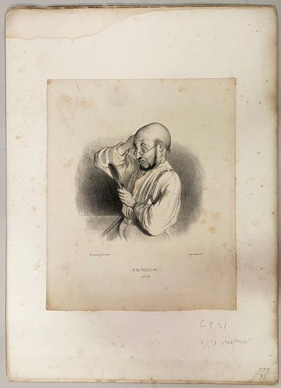 null Ensemble de 36 gravures d'aprés Honoré Daumier (accidents, mouillures). 

H_22...