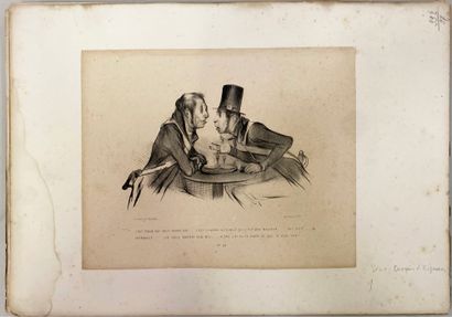 null Ensemble de 36 gravures d'aprés Honoré Daumier (accidents, mouillures). 

H_22...