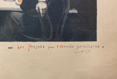 null André Devambez (1867 - 1944) Les projets pour l'année prochaine Lithographie....