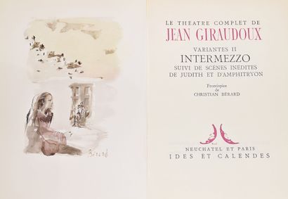 null GIRAUDOUX. Théâtre complet. Neuchâtel-Paris, Ides et Calendes, 1945-1953. 16...