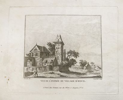 null Lot of prints representing landscapes including : - a view of Argenteuil L_26...
