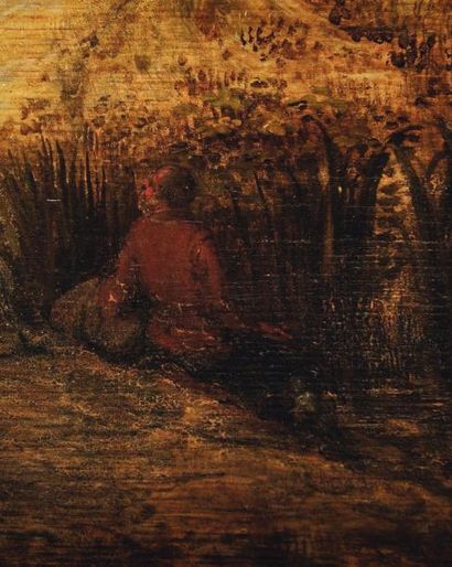 Gillis Claesz de Hondecoeter (Anvers 1575 - Amsterdam 1638) Paysage de forêt avec...