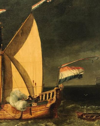 Ludolf Backhuisen et son atelier (Emden 1630 - Amsterdam 1708) La flotte de Michiel...