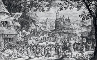 Hendrick van Balen (Anvers 1572 - 1632) L'assemblée des dieux Panneau parqueté H_38,5...