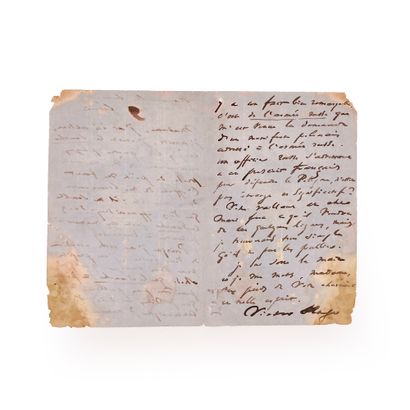 HUGO (Victor). Letter addressed to Marie Joly. Hauteville House, February 9 [1863].

Autograph...