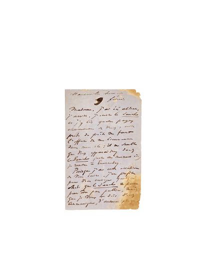HUGO (Victor). Lettre adressée à Marie Joly. Hauteville House, 9 février [1863]....