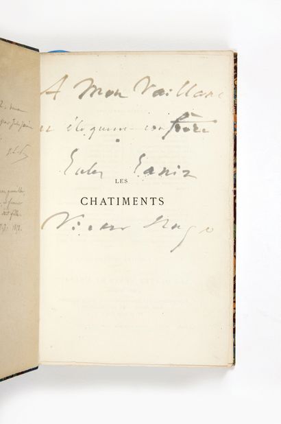 HUGO, victor. Les Châtiments. Paris, Hetzel et Cie [1870] ; in-12 demi percaline...