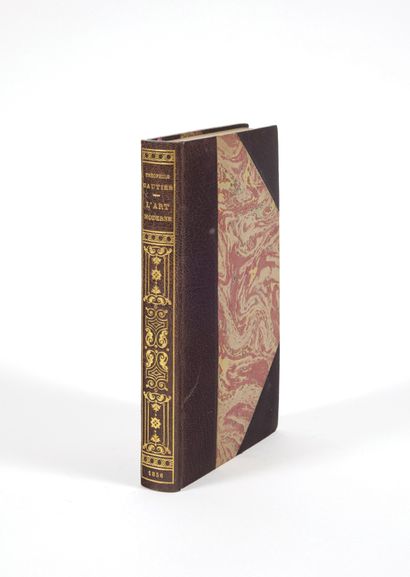GAUTIER, Théophile. L'Art moderne. Paris, Michel Levy, 1856; in-8 half-maroquin with...