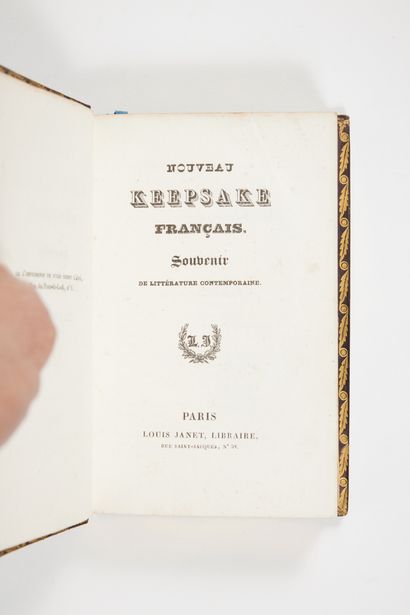 Nouveau keepsake français. Souvenir de littérature contemporaine. Louis Janet, Paris...