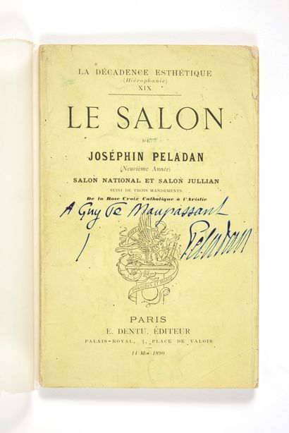 PELADAN, Joséphin. Le Salon de Péladan. La décadence Esthétique XIX. Salon national...