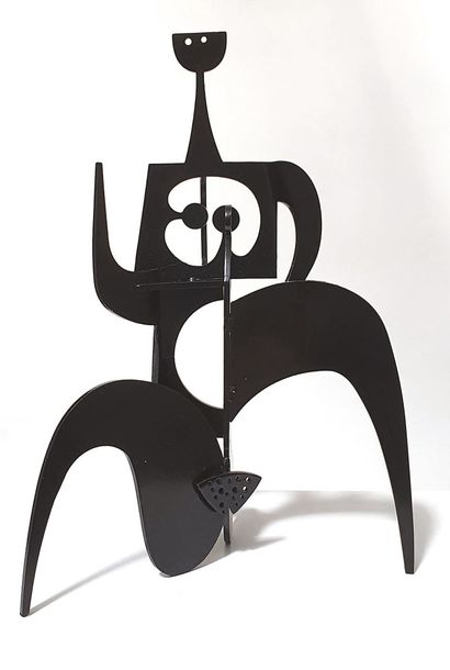 Philippe HIQUILY (1925-2013) Marathonienne, 2019
Cast metal sculpture painted black.
Signed.
From...